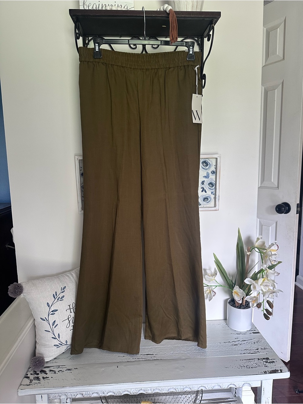 Worthington Ladies Green Wide Leg pants NWT $58 MSRP